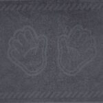 Полотенце махровое 35х60 Ручки №290 (графит, 615)